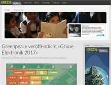 Tablet Screenshot of greenbyte.ch